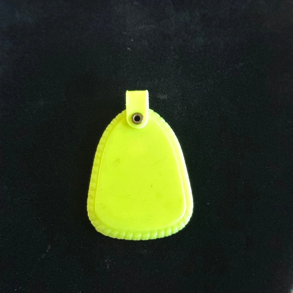 Vintage Neon Yellow Teachers Are Very Special People Plastic Keychain Fob Retro